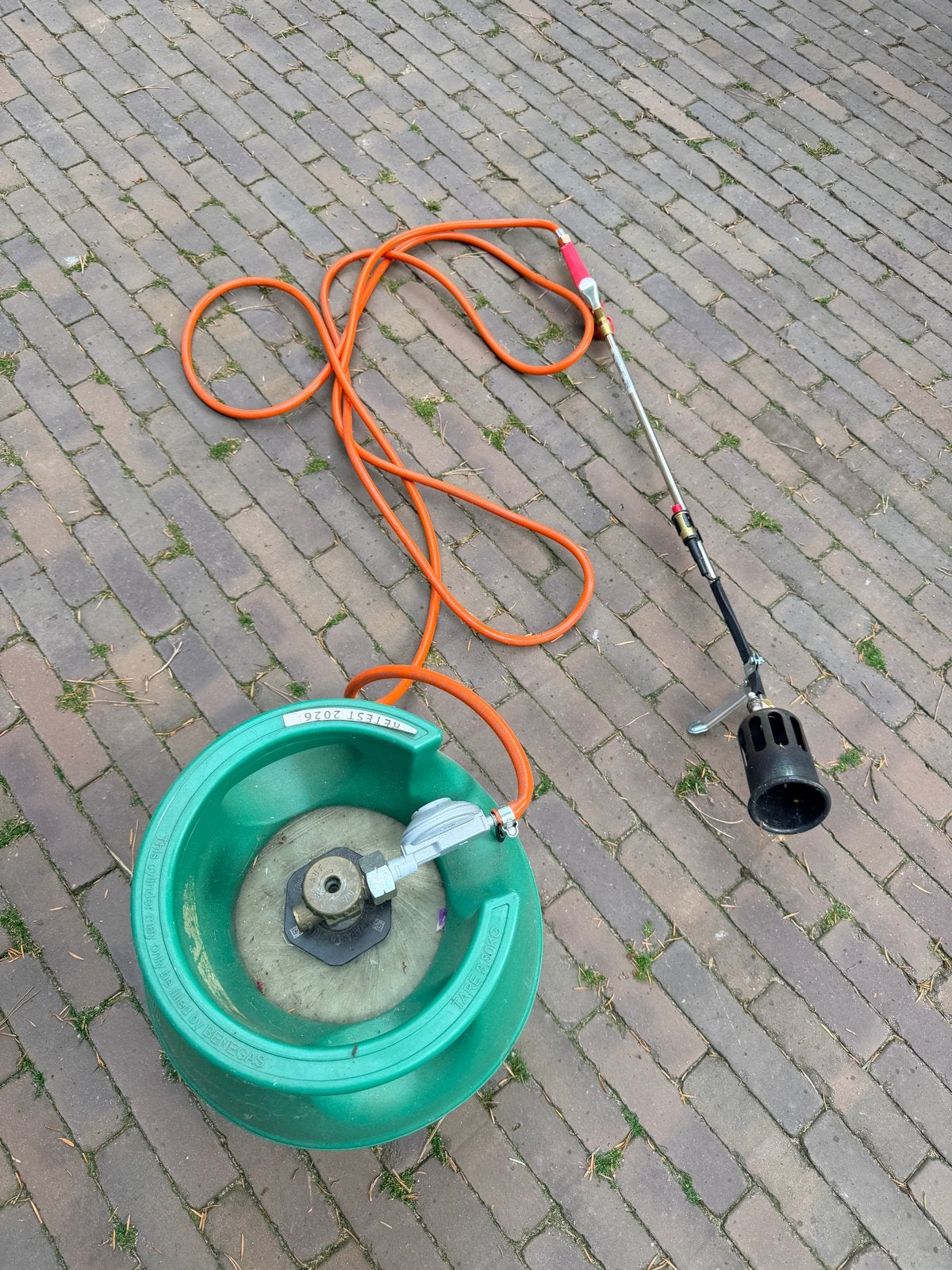 Rothenberger RoxiMaxi Dakbrander met slang en Piezo ontsteki, Ophalen, Gebruikt