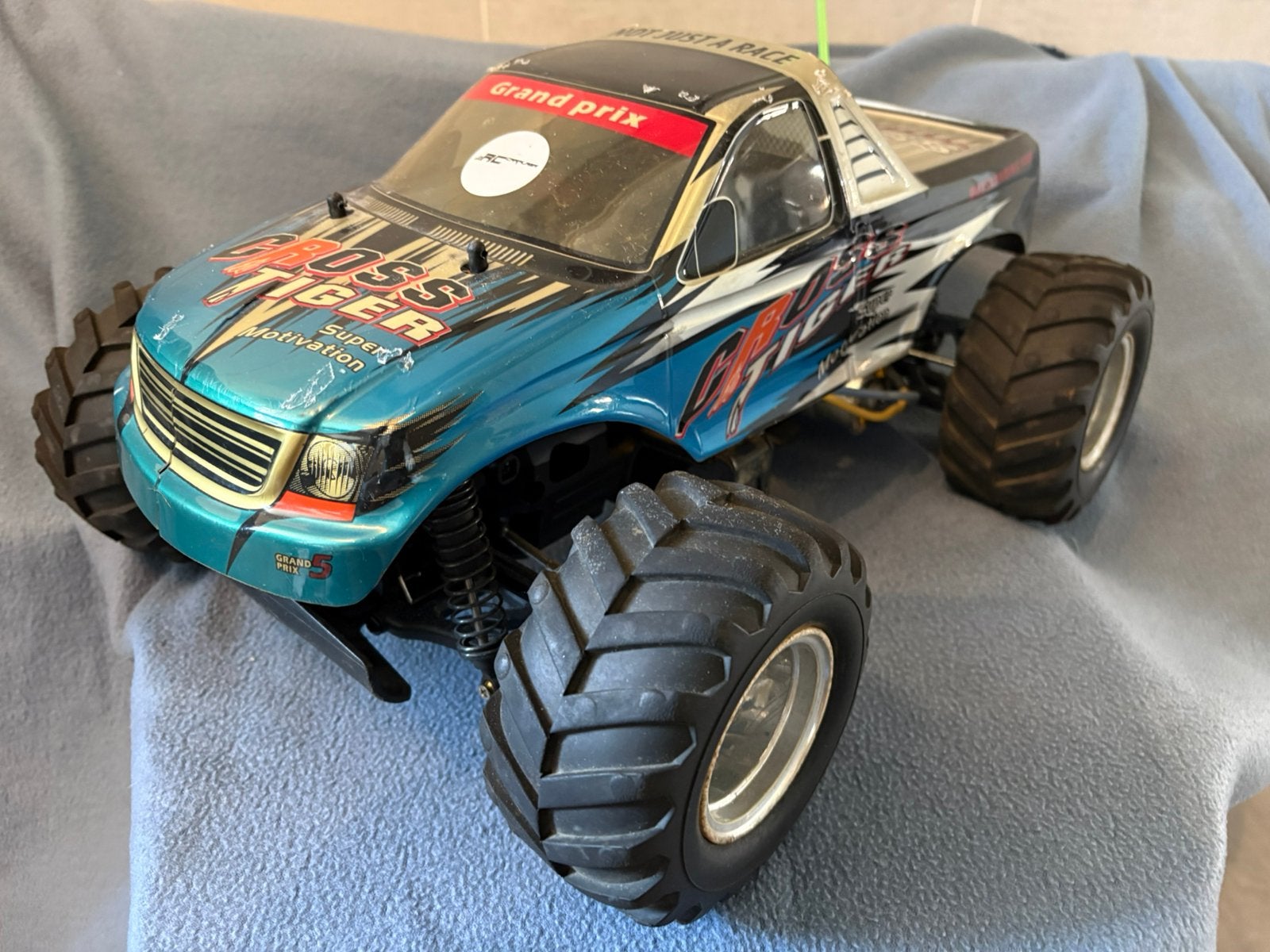 RC Monstertruck Cross Tiger 1:10-TL-01 chassis-project, Hobby en Vrije tijd, Elektro, Gebruikt, Auto offroad, Ophalen of Verzenden