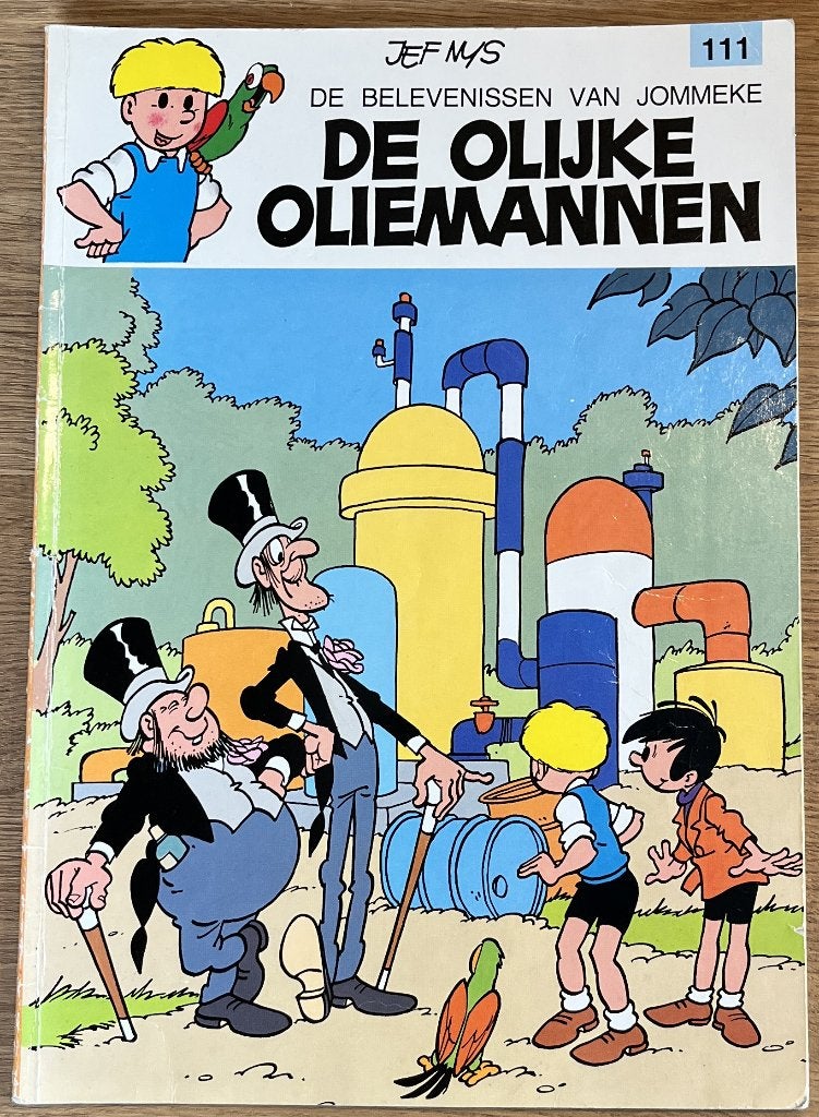 Jommeke - De olijke oliemannen - 111 (1990) Strip, Eén stripboek, Ophalen of Verzenden, Gelezen