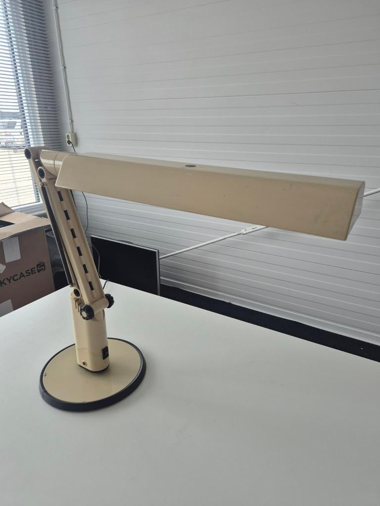 Fagerhult Vintage Jaren '70 Bureaulamp, Gebruikt, 50 tot 75 cm, Ophalen of Verzenden, Metaal
