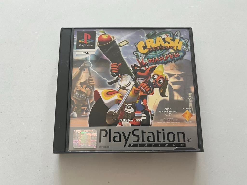 Crash Bandicoot Warped PS1 Platinum - Klassieke Avontuur, Spelcomputers en Games, Avontuur en Actie, Gebruikt, U, Ophalen of Verzenden