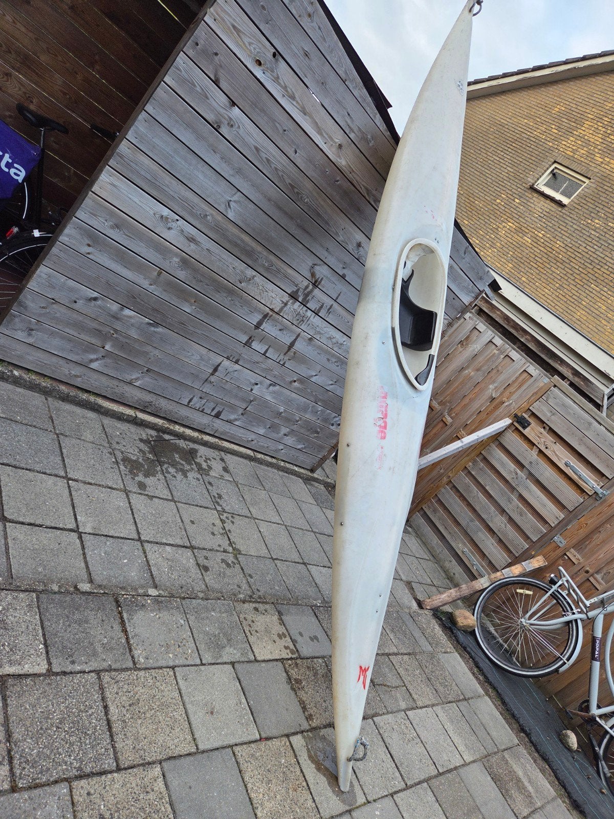 Mooie waterdichte kano - 4m lang, 60cm breed, Watersport en Boten, Kano's, Ophalen, Gebruikt, Eén persoon, Kajak