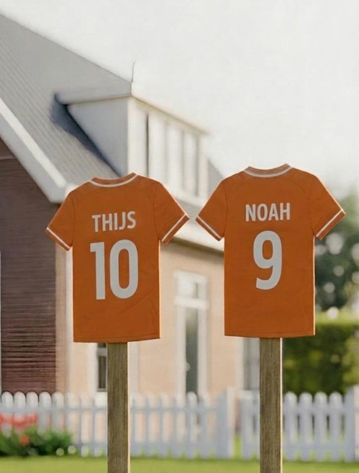 Geboortebord Voetbalshirt met Naam en Nummer, Ophalen of Verzenden, Nieuw