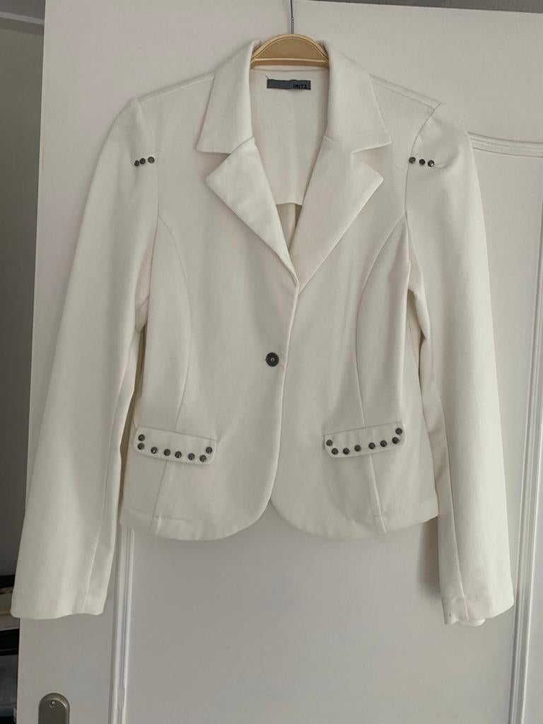 Wit Jasje Maat M van Imitz, Kleding | Dames, Wit, Jasje, Gedragen, Ophalen