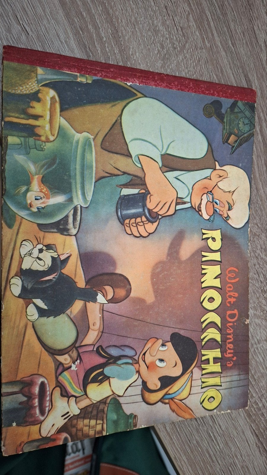 Vintage Pinocchio Plakboek - Walt Disney's Pinocchio, Boeken, Eén stripboek, Ophalen of Verzenden, Gelezen, Walt Disney