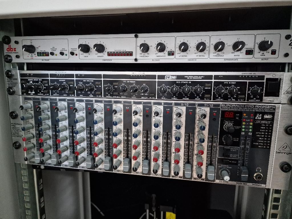 Behringer Eurorack Pro RX1202FX, Ophalen, Gebruikt, 10 tot 20 kanalen, Microfooningang