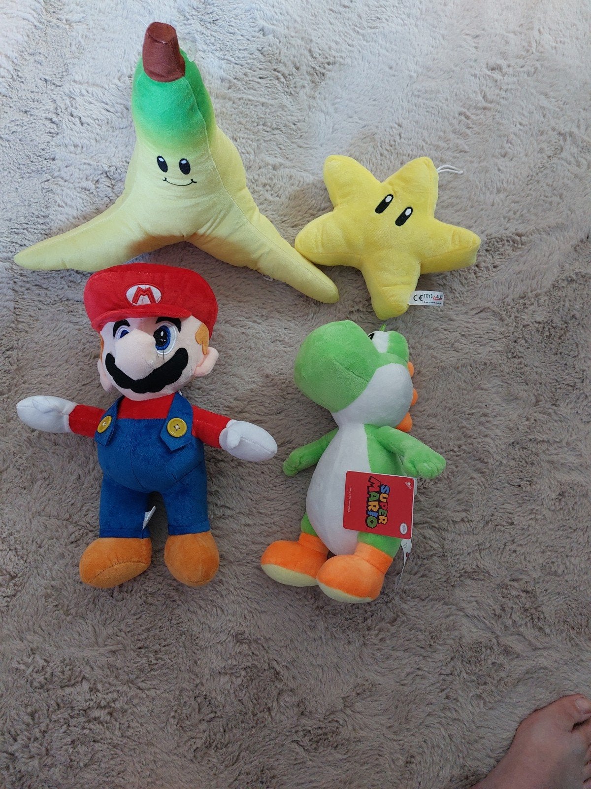 Supermario knuffels 4 stuks, Ophalen of Verzenden, Overige typen