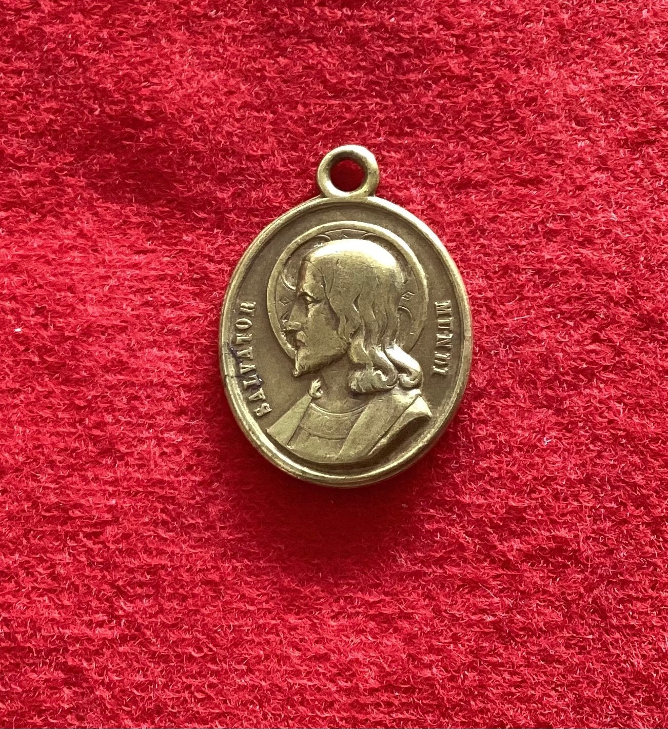 Medaillon hanger Salvator Mundi, Ophalen of Verzenden