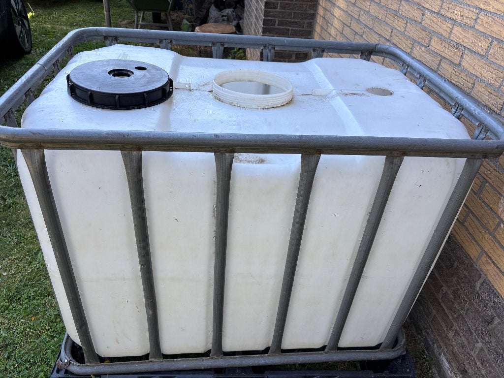 Ibc container regenton, Tuin en Terras, 150 liter of meer, Ophalen, Gebruikt, Kunststof
