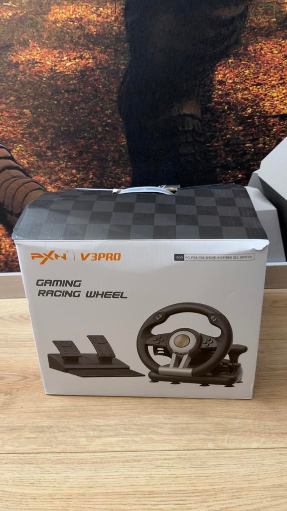 PXN V3PRO Gaming Racestuur met Pedalen voor PC/PS3/PS4/Xbox/, Ophalen, Racestuur, Nieuw, Overige merken