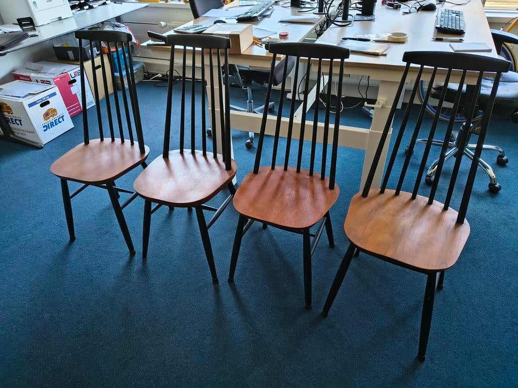 Vintage Pastoe? Tapiovaara?  stoelen, Huis en Inrichting, Stoelen, Ophalen, Gebruikt, ., Vier