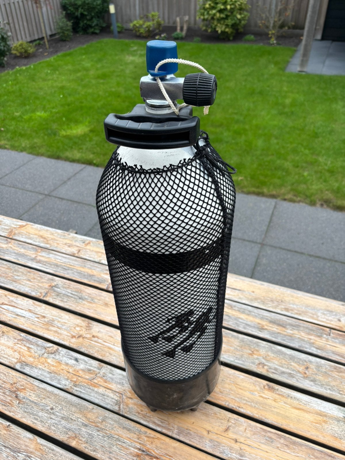 Duikfles 15 liter, staal, 232 bar, fles is gekeurd t/m 2030, Watersport en Boten, Ophalen, Gebruikt, Duikfles