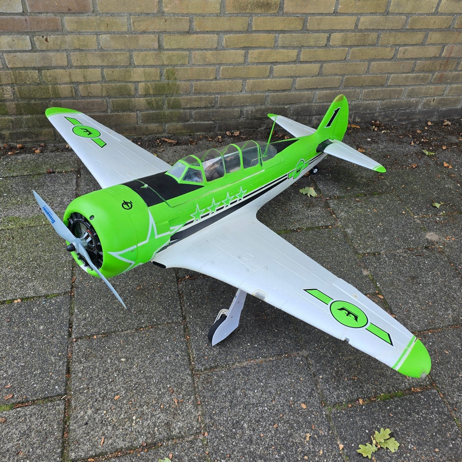 Hobbyking Yak 11 RC Vliegtuig 1400mm 6S Lipo, Ophalen, Gebruikt, Elektro
