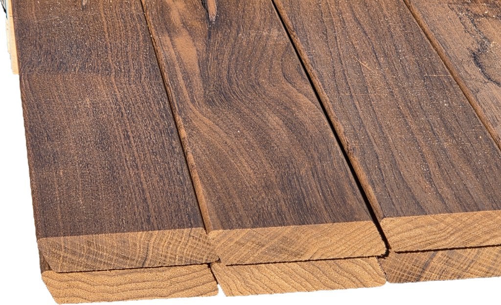 7.8 m2 Rhombus profiel - geschaafd - nr: HP134, Tuin en Terras, Ophalen, Planken, Nieuw, Hardhout