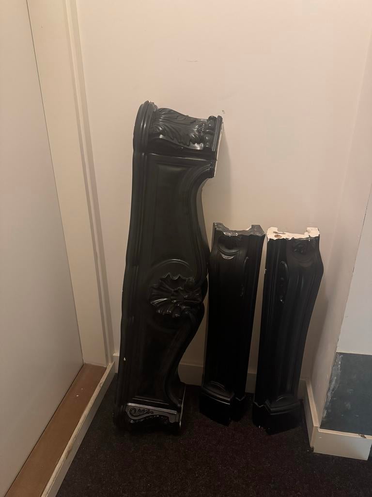 Decoratieve Schouwdelen - Zwart, Huis en Inrichting, Ophalen of Verzenden, Zo goed als nieuw, Metaal, Cd's