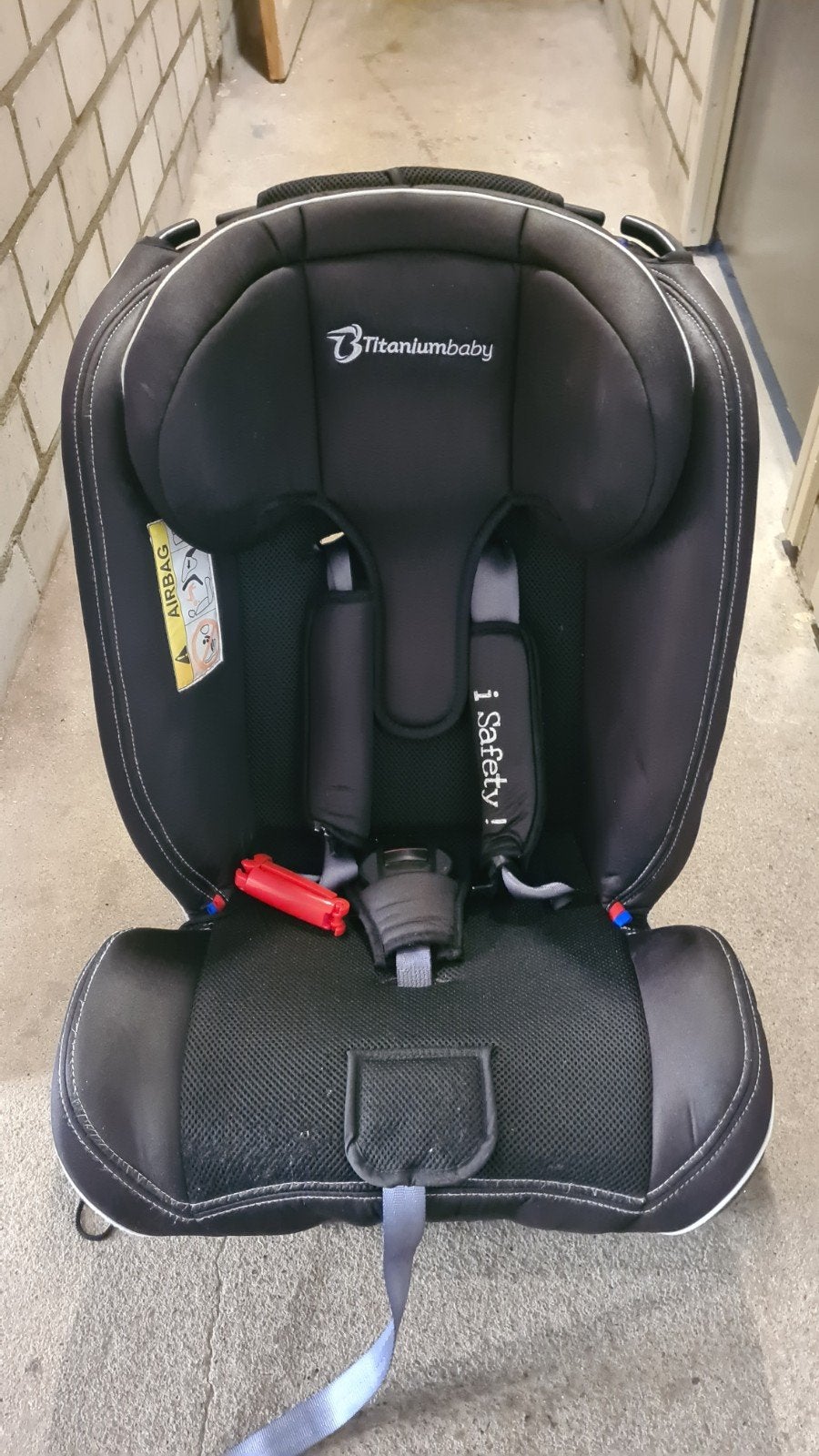 Titaniumbaby i-Safety Autostoel Zwart (9-36 kg), Verstelbare rugleuning, 9 t/m 36 kg, Ophalen, Overige merken