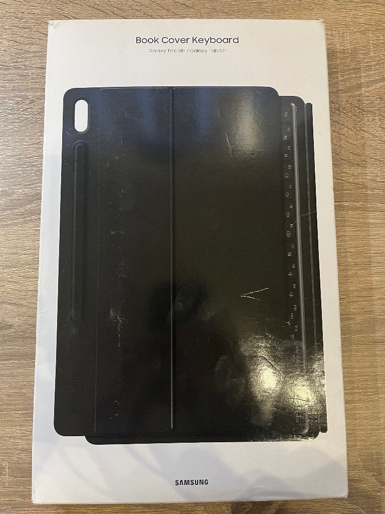 Samsung Book Cover Keyboard EF-DT970 Tab S8+ / S7+ Duits, Computers en Software, Tablet-hoezen, Samsung Galaxy Tab S8+ en Galaxy Tab S7+.