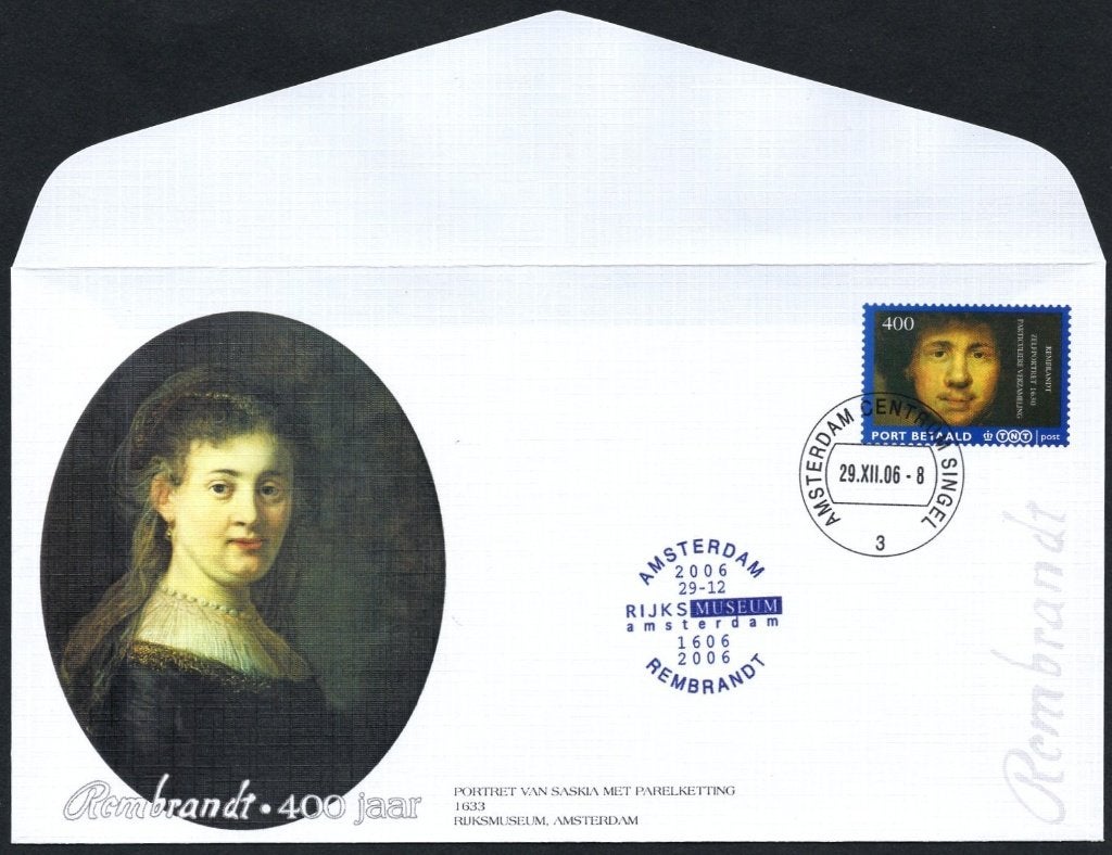 Rembrandt - Saskia met parelketting - Rijksmuseum Amsterdam, Postzegels en Munten, Verzenden, Envelop