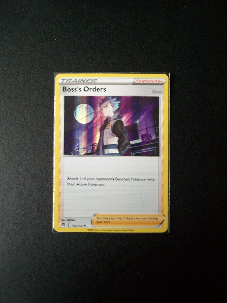 1456. Nieuwe Pokemon Kaart Holo Rare BOSS's ORDERS (132/172), Verzenden, Nieuw, Losse kaart, Foil