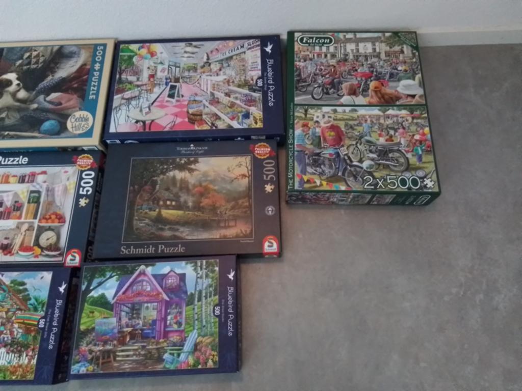 Puzzels 500 stukjes, Hobby en Vrije tijd, Denksport en Puzzels, Ophalen of Verzenden, 500 t/m 1500 stukjes, Zo goed als nieuw