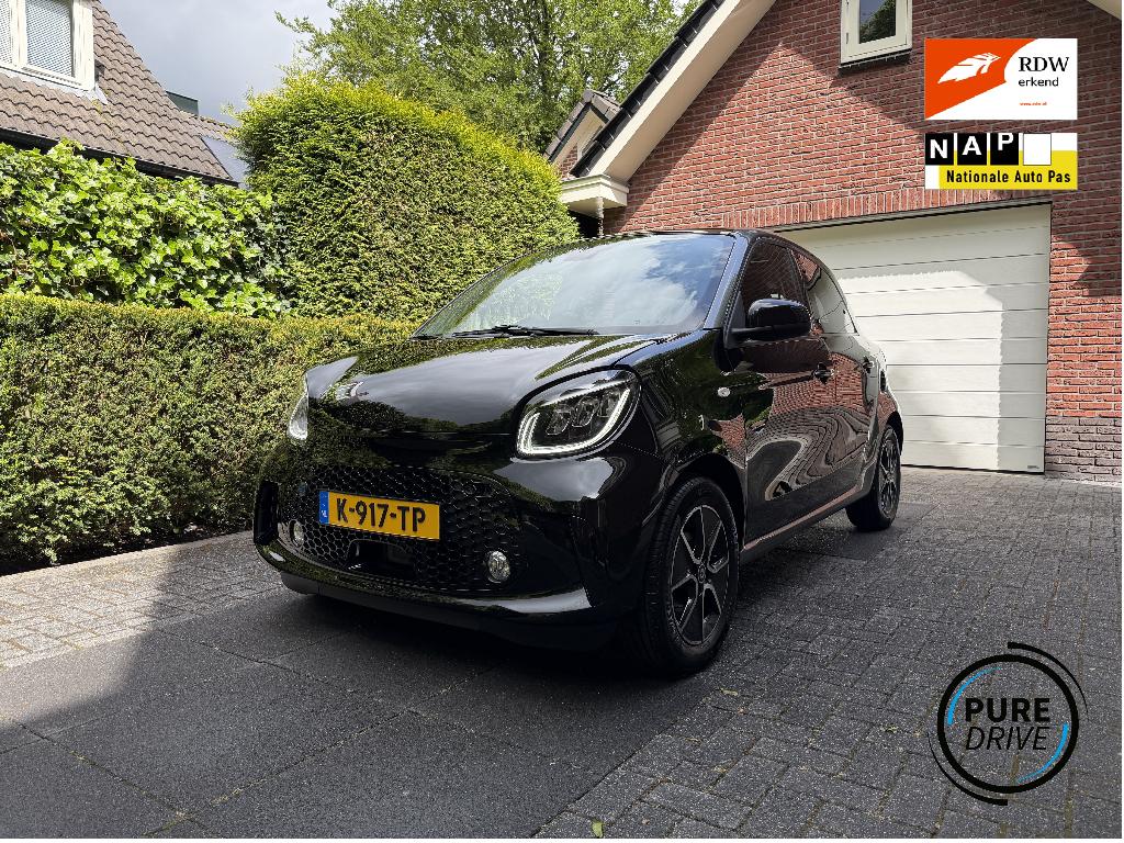 Smart ForFour EQ Prime 18 kWh | Pano | Bj.2021| Cruise | 90%, Auto's, Automaat, Achterwielaandrijving, 43 €/maand, Zwart