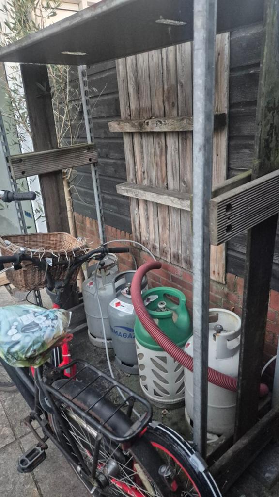 2 veilingkarren met 5 ligplaten, Ophalen, Gebruikt