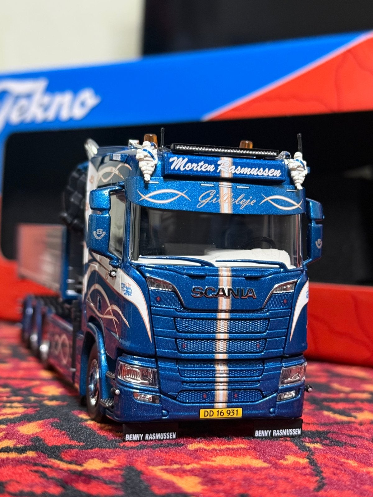 Benny rasmussen schaalmodel limited edition piece 131/180, Ophalen, Nieuw, Bus of Vrachtwagen, Tekno