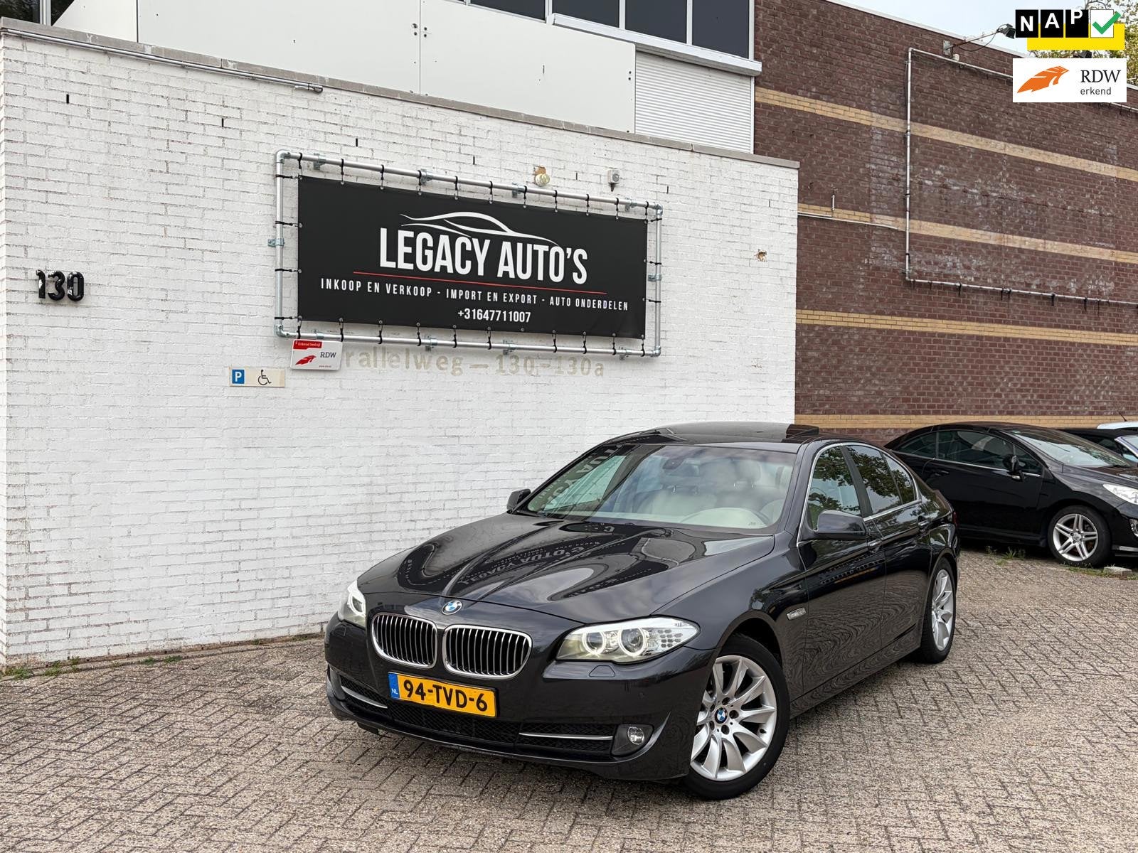 BMW 5-serie 528i High Executive - VOL OPTIES - RIJDT & SCHAK, Automaat, Euro 5, Gebruikt, Beige