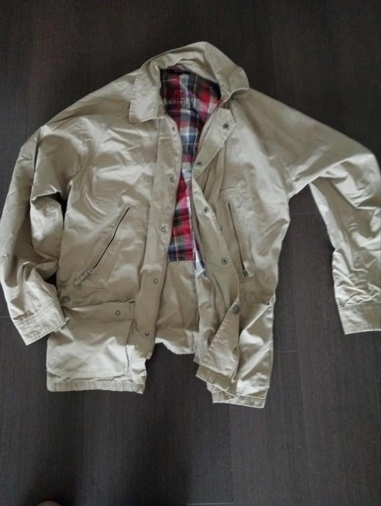 GANT zomer Heren Jas Camel XL met Geruite Voering, Ophalen of Verzenden, Zo goed als nieuw, Maat 56/58 (XL), Beige