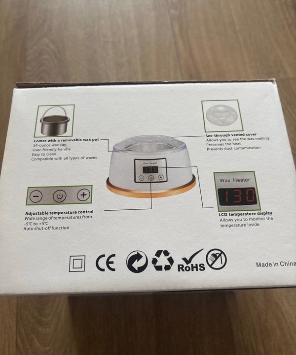 Nieuwe Wax Heater met LCD Display en Temperatuurregeling, Ophalen of Verzenden, Nieuw, Overige typen