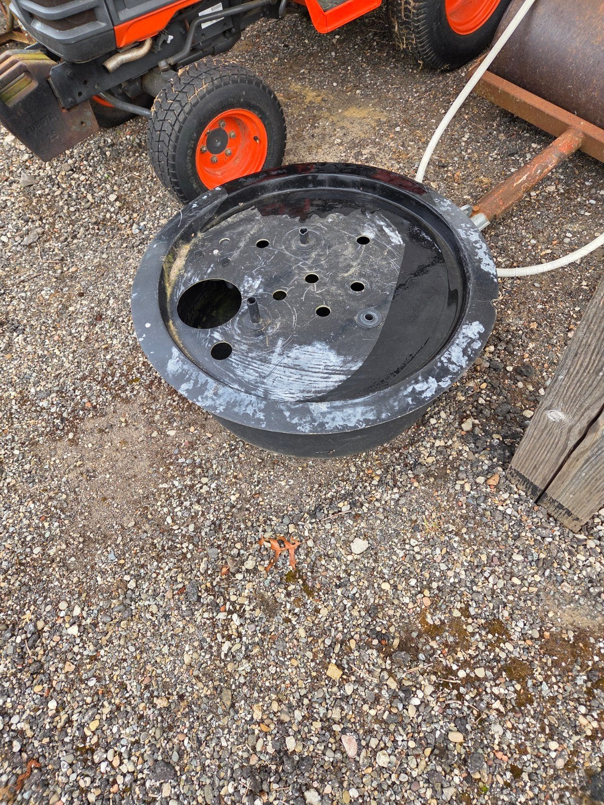 ronde vijver/water bak., Ophalen, Gebruikt, Beton, Waterornament