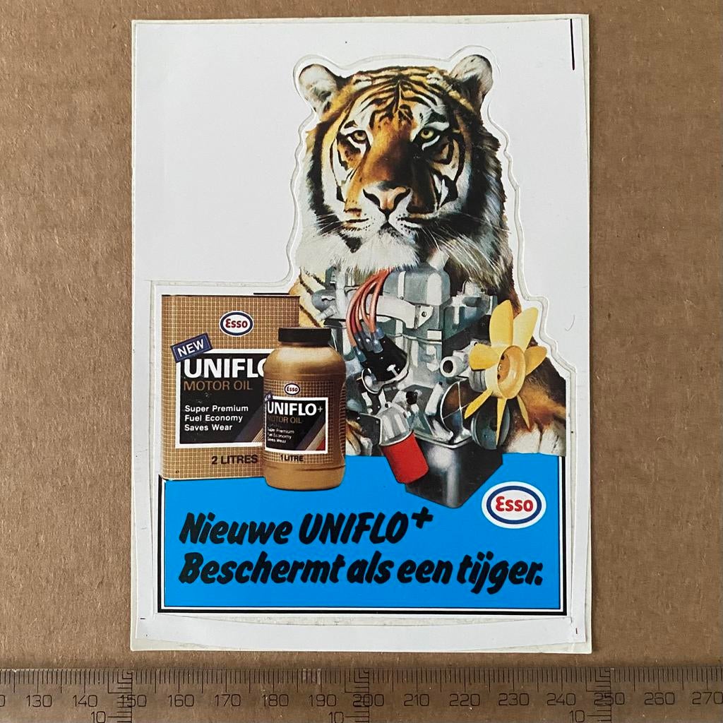 sticker esso, Verzenden, Zo goed als nieuw