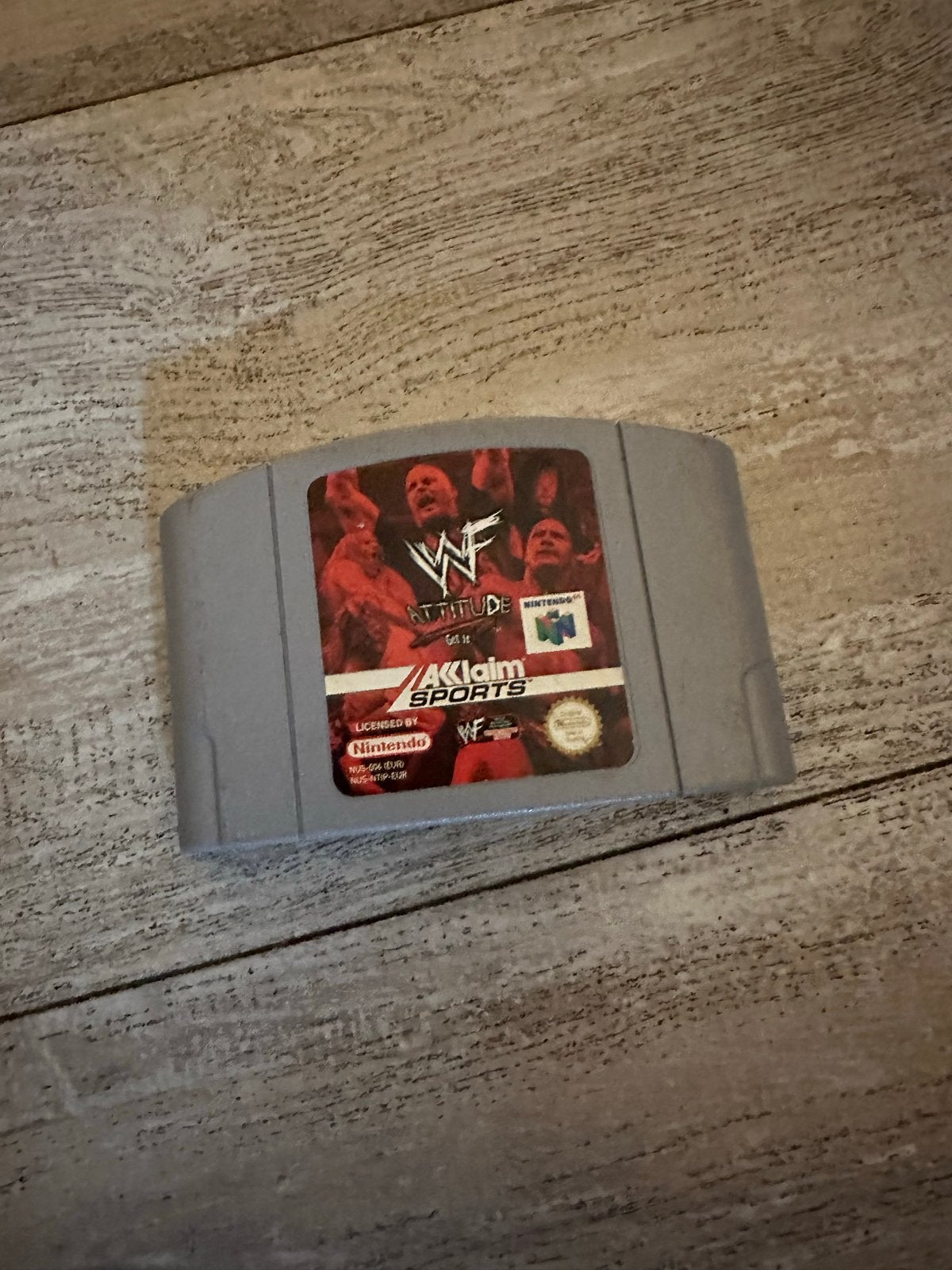 WWF Attitude N64 Game - Klassieke Wrestling Actie, Gebruikt, Vechten, 2 spelers, Ophalen of Verzenden