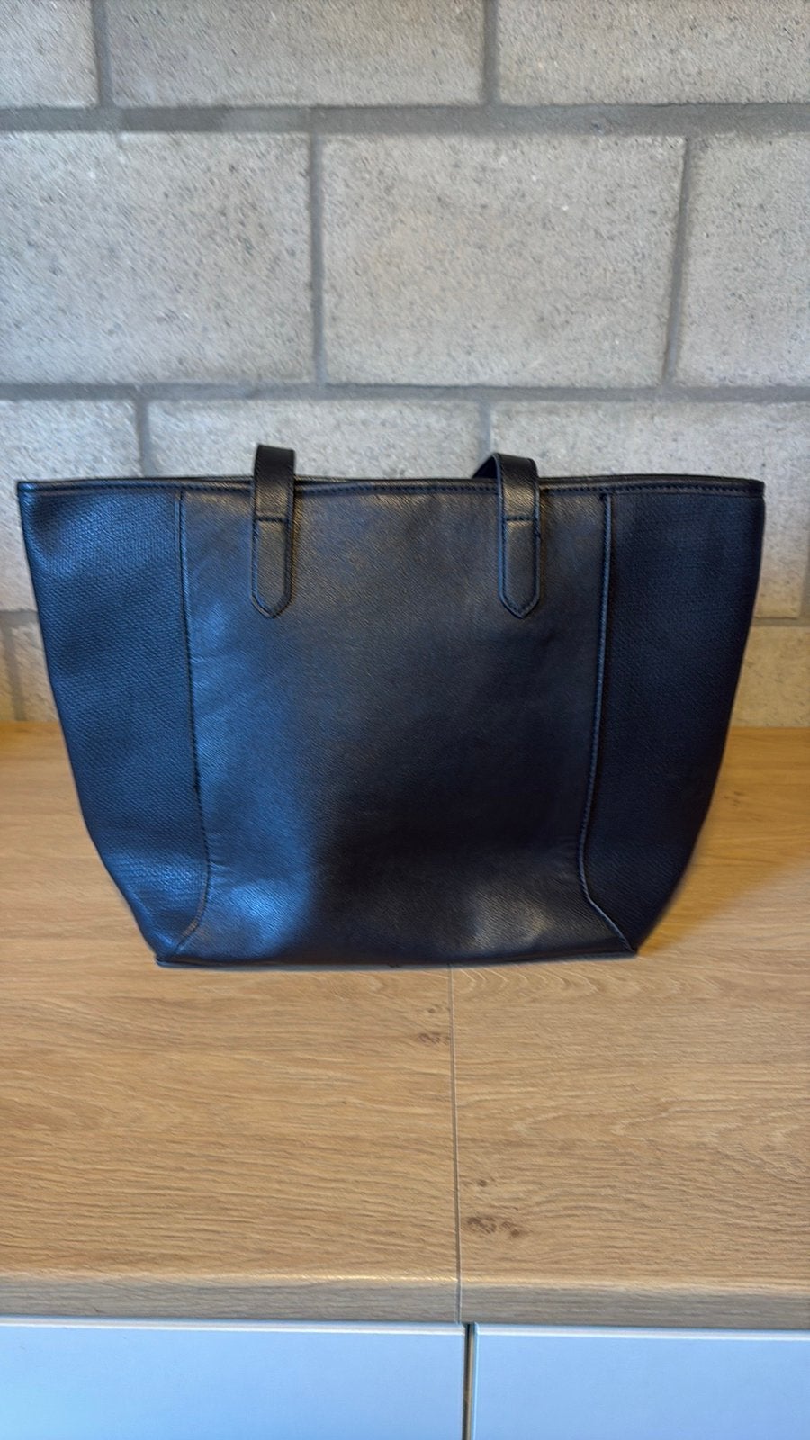 Ledere handtas Esprit, Sieraden, Tassen en Uiterlijk, Tassen | Damestassen, Ophalen of Verzenden, Nieuw, Zwart, Handtas