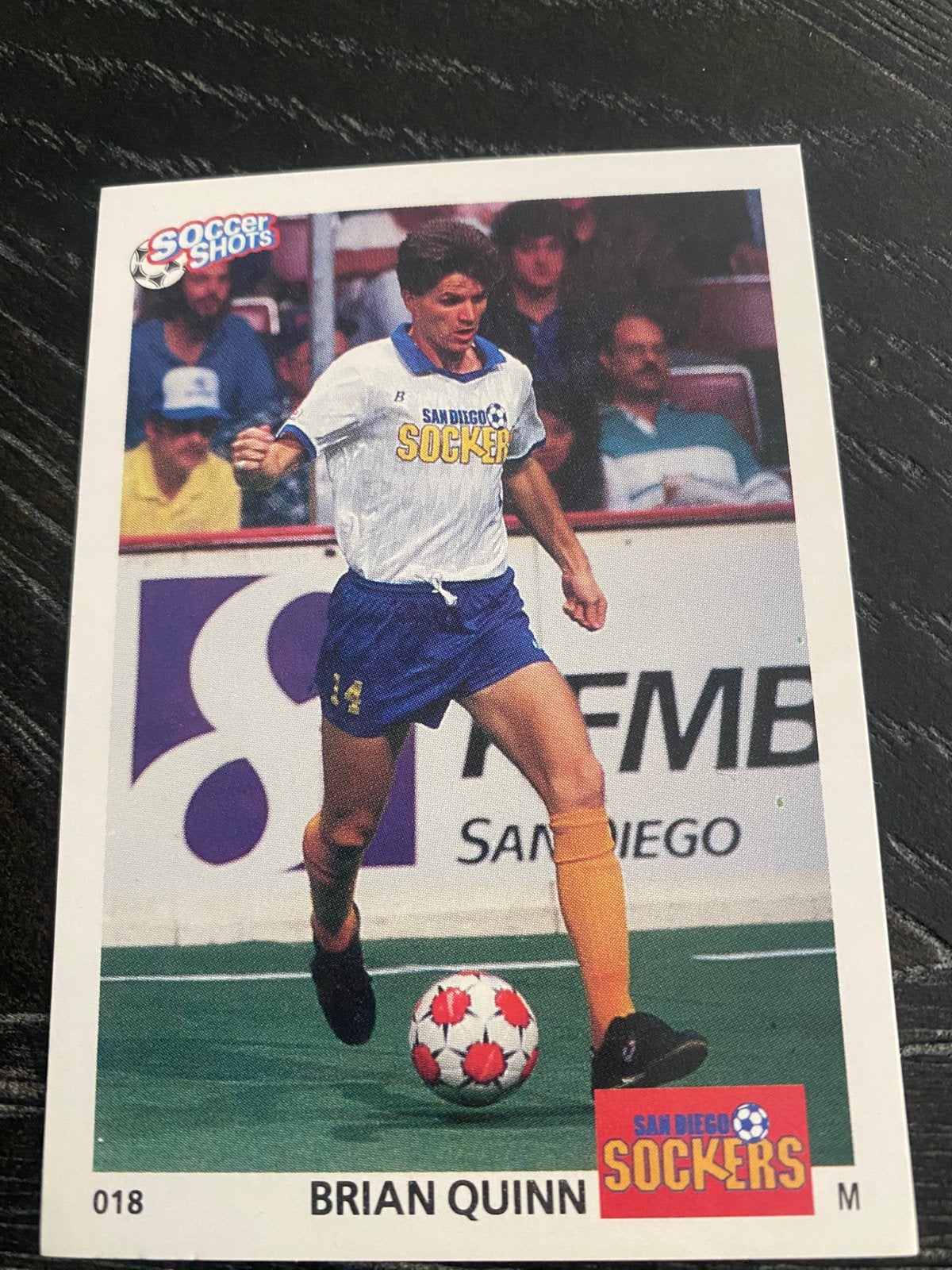 Brian Quinn kaart uit de 1991 premier Edition, Ophalen of Verzenden, Zo goed als nieuw, Buitenlandse clubs, Poster, Plaatje of Sticker