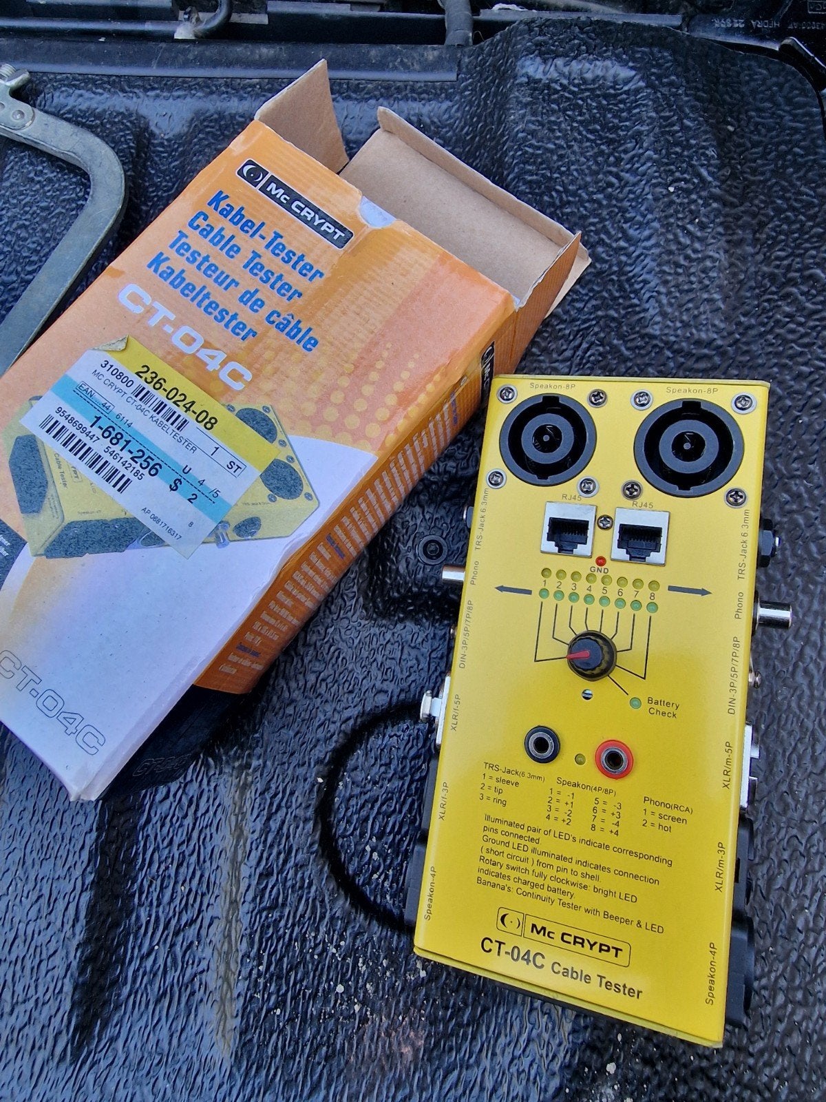 Mc Crypt CT-04C Kabeltester - Zo goed als nieuw, Ophalen of Verzenden