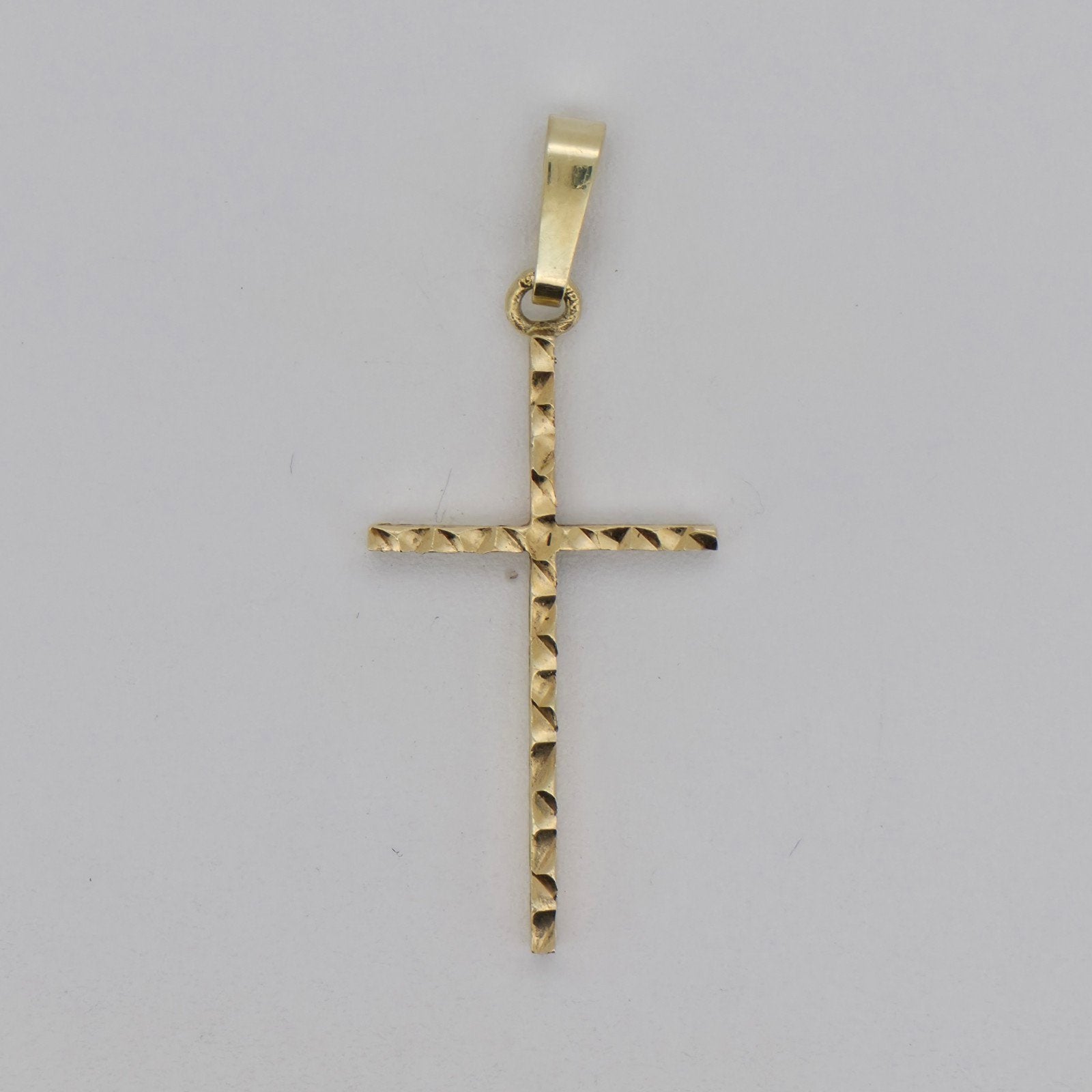 Gouden Kruisje Hanger 14K 585, Sieraden, Tassen en Uiterlijk, Kettinghangers, Ophalen of Verzenden, Zo goed als nieuw, Kruis of Symbool