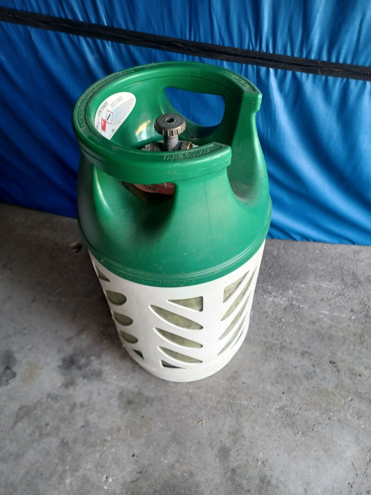 Benegas Light gasfles 10kg, Ophalen, Gebruikt, Benegas