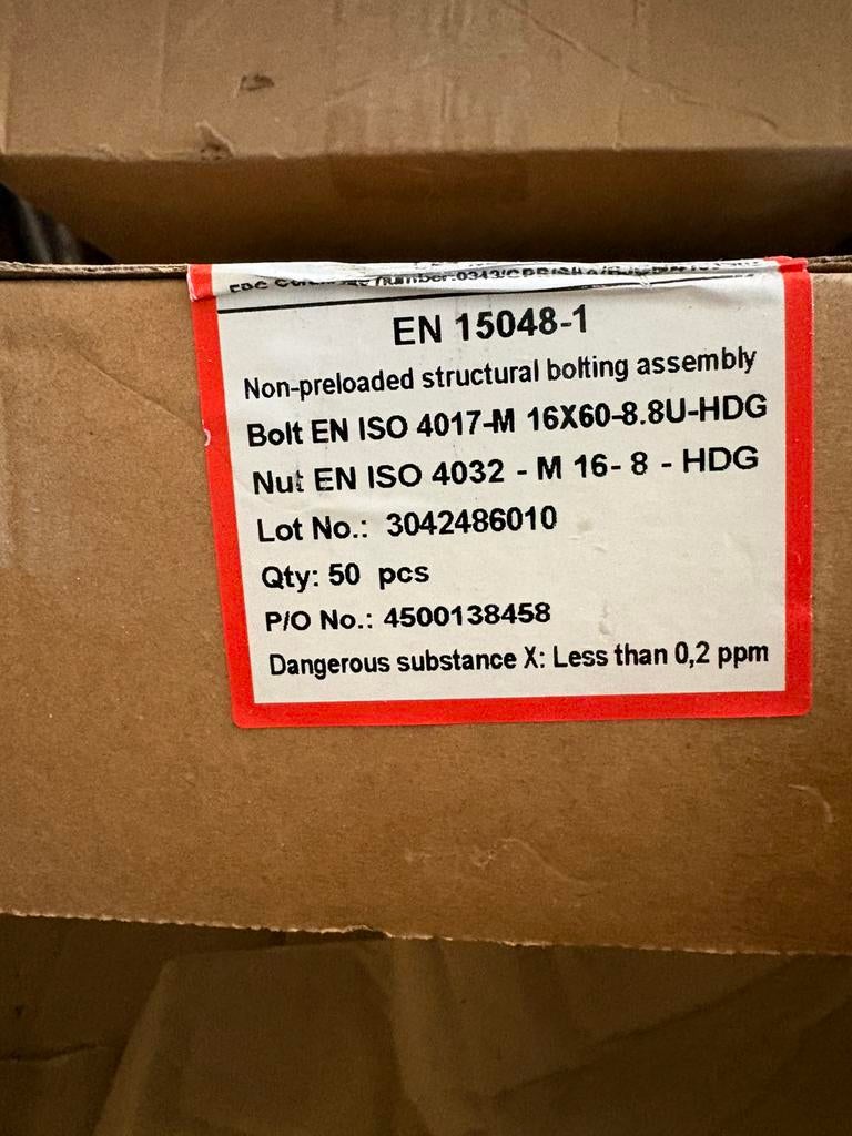 Te koop party bouten en moeren, Ophalen of Verzenden, Zo goed als nieuw, Bouten of Moeren
