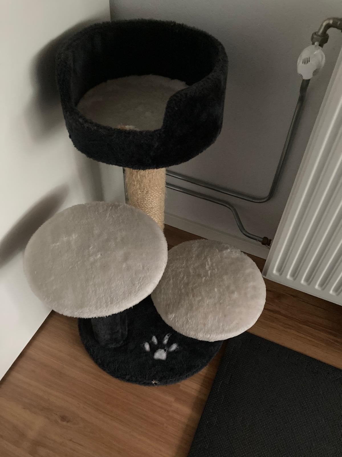Krabmeubel voor kitten of kleine kat met 3 Torens, Ophalen, Gebruikt, Krabmeubel-onderdelen