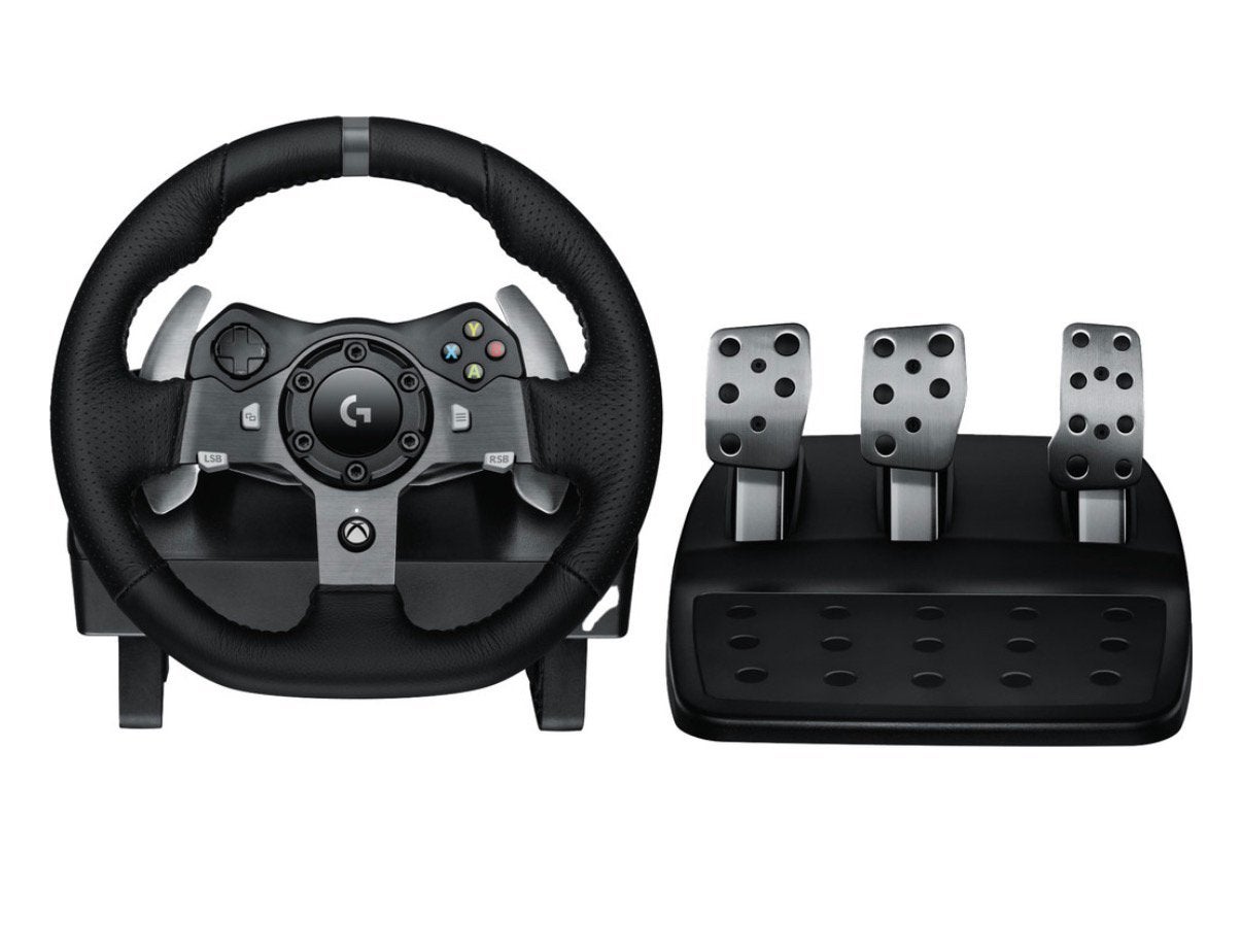 Logitech G920 Driving Force racestuur + pedalen – Xbox / PC, Spelcomputers en Games, Ophalen, Zo goed als nieuw, Stuurtje of Sportattribuut