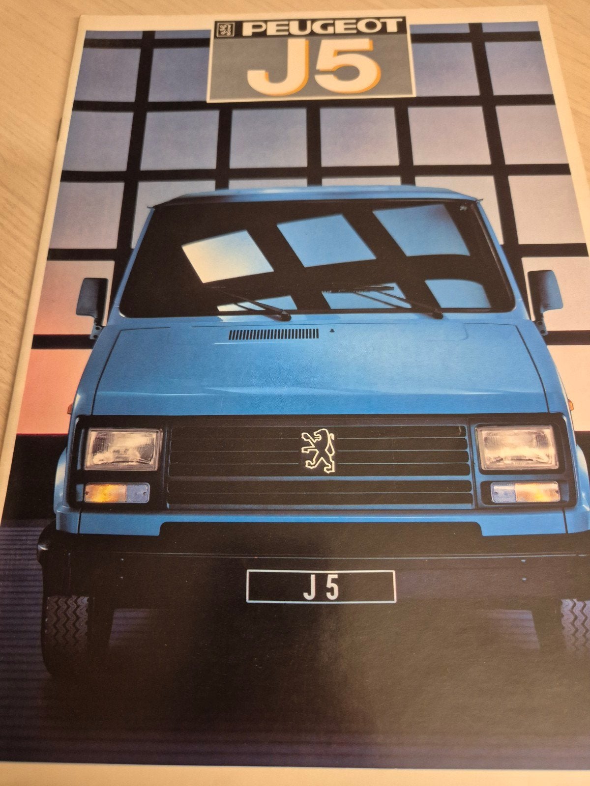 1987 Nederlands Peugeot J5 bestelbus folder izgst óók hoog L, Ophalen of Verzenden, Zo goed als nieuw, Peugeot