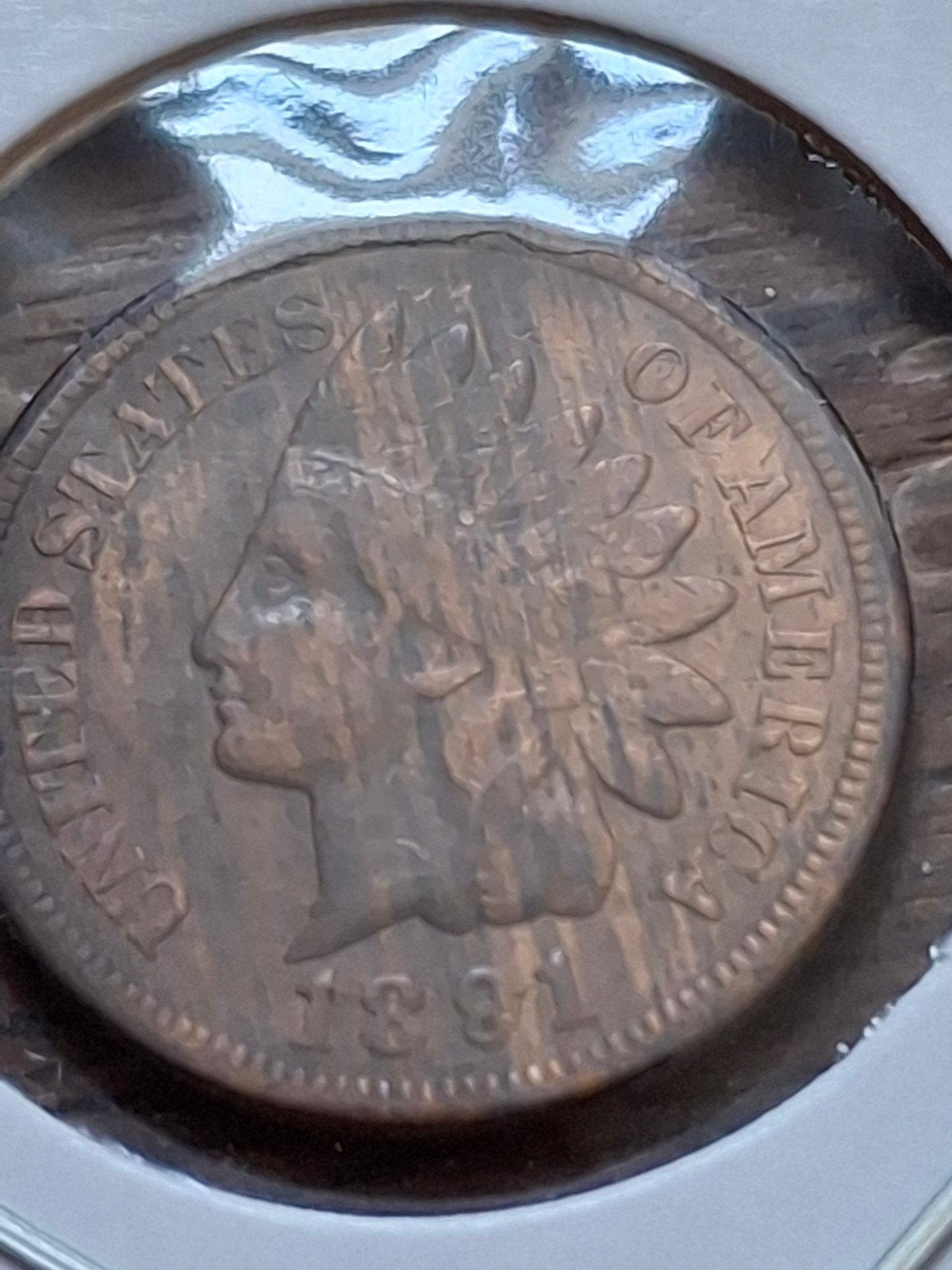 USA Indian head cent 1891, Ophalen of Verzenden, Noord-Amerika