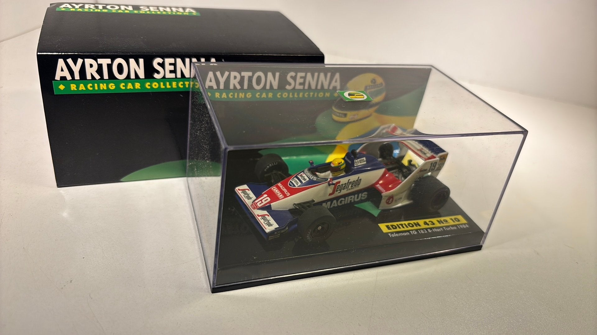 F1 toleman gt 183 b hart turbo 1984 ayrton senna minichamps, Hobby en Vrije tijd, Modelauto's | 1:43, Auto, Ophalen of Verzenden