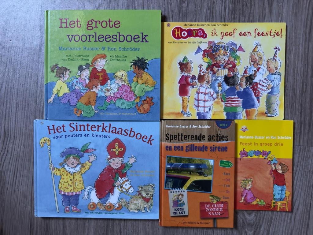 5 kinderboeken van Marianne Busser & Ron Schröder, Ophalen of Verzenden, Gelezen, Marianne Busser & Ron Schröder, Fictie algemeen