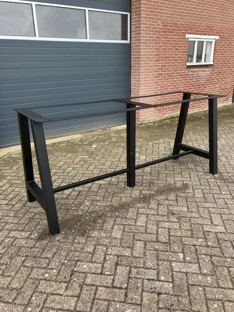 Onderstel Statafel zwart metaal, Ophalen, Zo goed als nieuw, 200 cm of meer, Metaal
