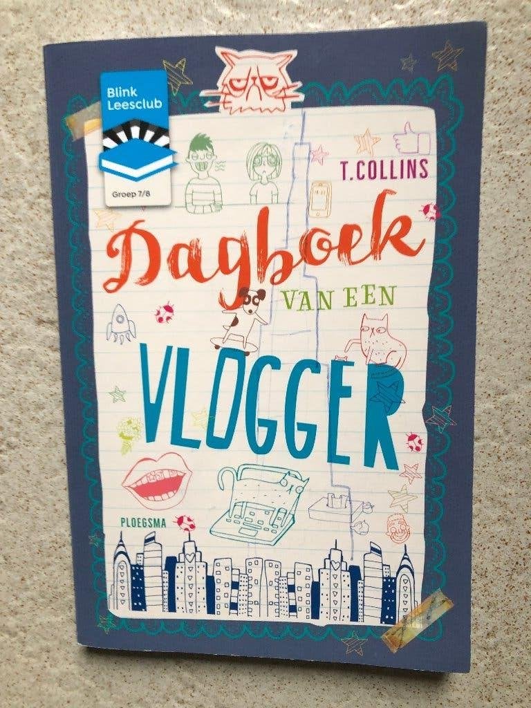 Dagboek van een vlogger; T. Collins, Boeken, Ophalen of Verzenden, Zo goed als nieuw, T. Collins
