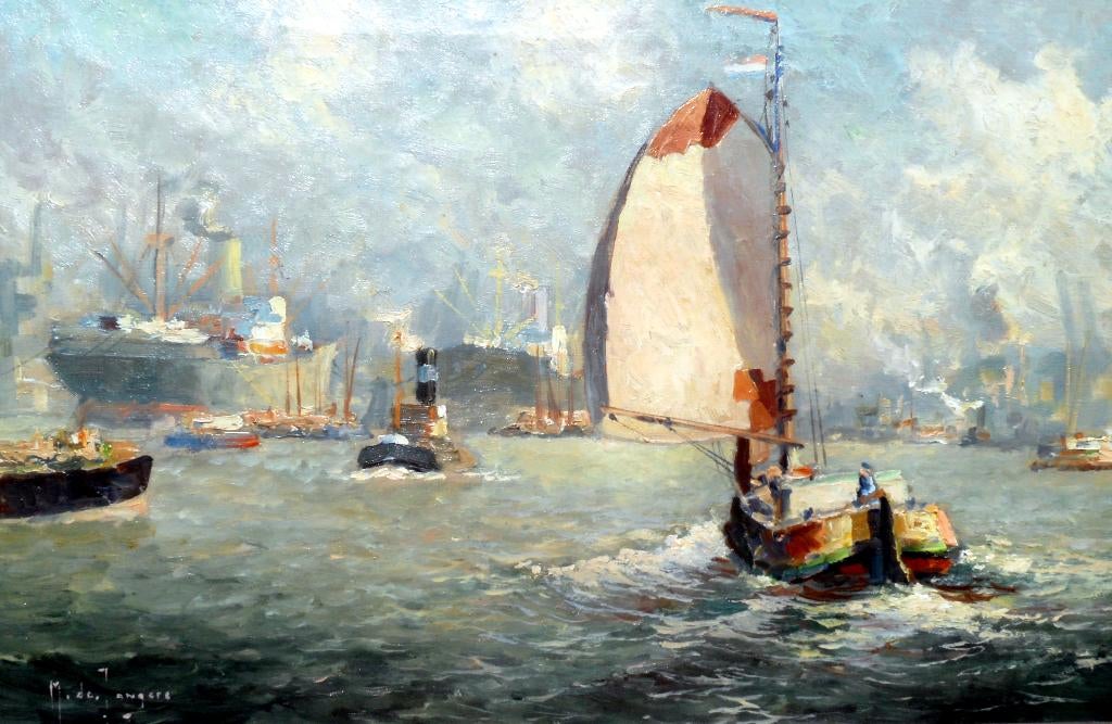 Marius de Jongere 1912-1977; ROTTERDAMSE HAVEN, Ophalen of Verzenden