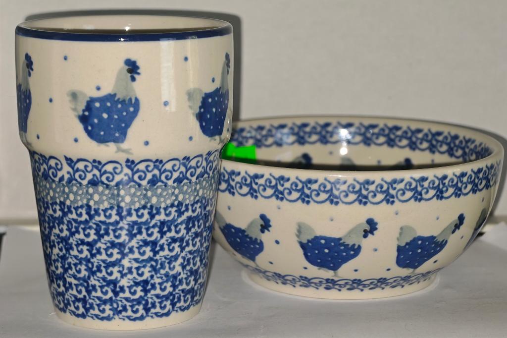Bunzlau mok 200 ml+ schaal 12 cm, Verzenden, Keramiek, Nieuw, Overige stijlen