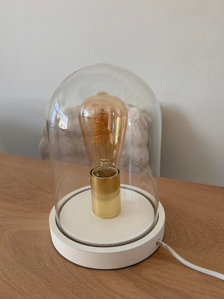 Sfeervolle tafellamp, Ophalen, Zo goed als nieuw, Glas, Minder dan 50 cm